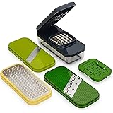 Joseph Joseph Multi-Prep Compact 4-in-1 Multifunctional Set, Kitchen Vegetable Chopper & Dicer, Cheese Grater, Mandoline Vegg