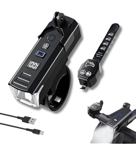 Amazon | 自転車 ライト USB充電式 LEDヘッドライト 光センサー自動