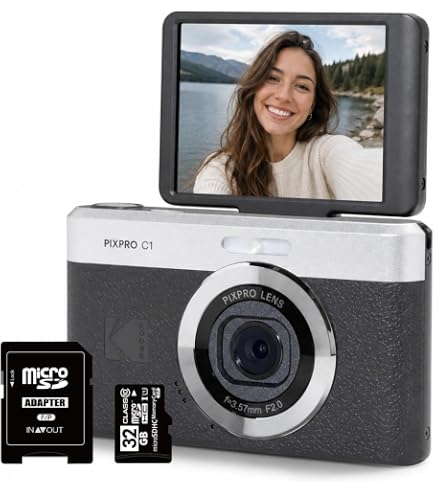 Amazon | Kodak PIXPRO C1 コンパクトデジタルカメラ(ブラウン) 32GB