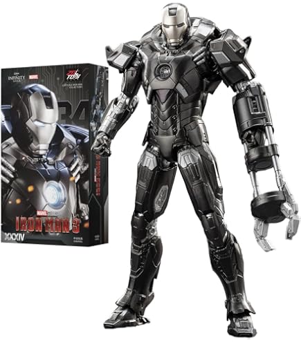 ZD Toys 1/10th Scale 7 in Iron Man Mark XXXI MK31 Piston Collector