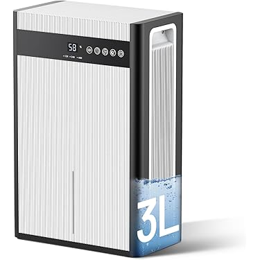 除湿機 大容量3L【ハイブリッド式＆20-28畳】除湿器 強力除湿 衣類乾燥 Amazon | 【Amazon.co.jp限定】除湿機 小型 大容量3L 2L/日【睡眠