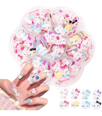 Amazon.co.jp: YAYAMIYA ネイルアートチャーム キティ サンリオ 70個