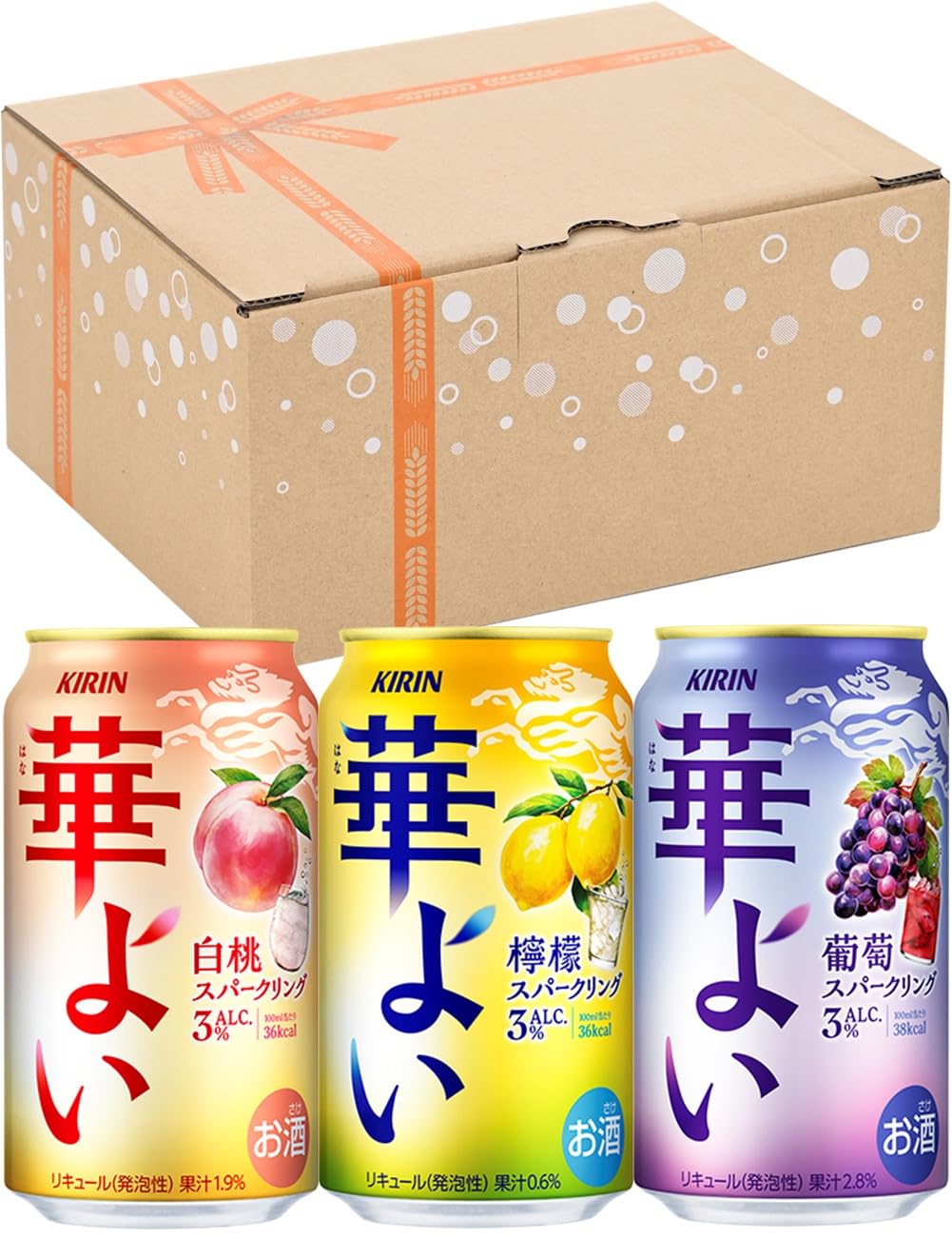 【ブラックフライデー】【1,498円】 キリン 華よい チューハイ Alc.3% 3種飲み比べセット 350ml×12本