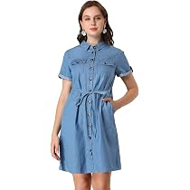 Allegra K Women's Jean Dresses Summer 