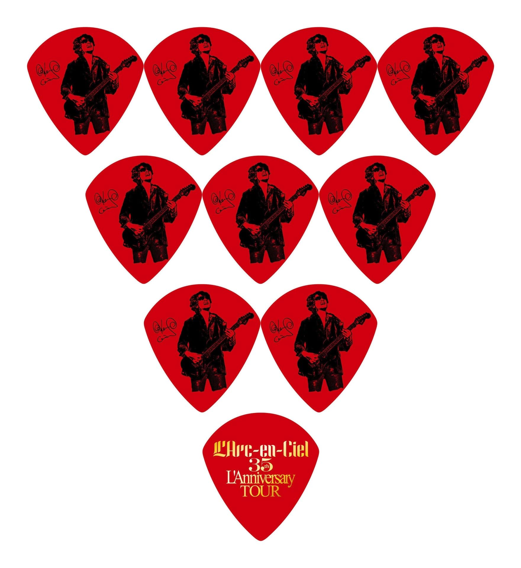 Ken 35th L'Anniversary TOUR Pick ×10枚セット L'Arc〜en〜Ciel ラルク アン シエル Ken ピック