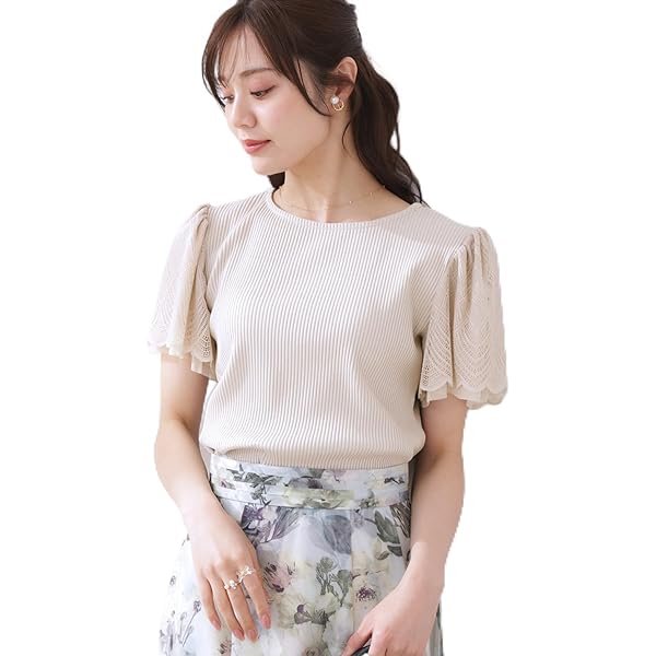 新品⭐︎クチュールブローチ⭐︎シアーチェックオーガンワンピース⭐︎完売品⭐︎秋⭐︎今季 Couture Brooch｜【美シルエット・5分袖】シアーチェック