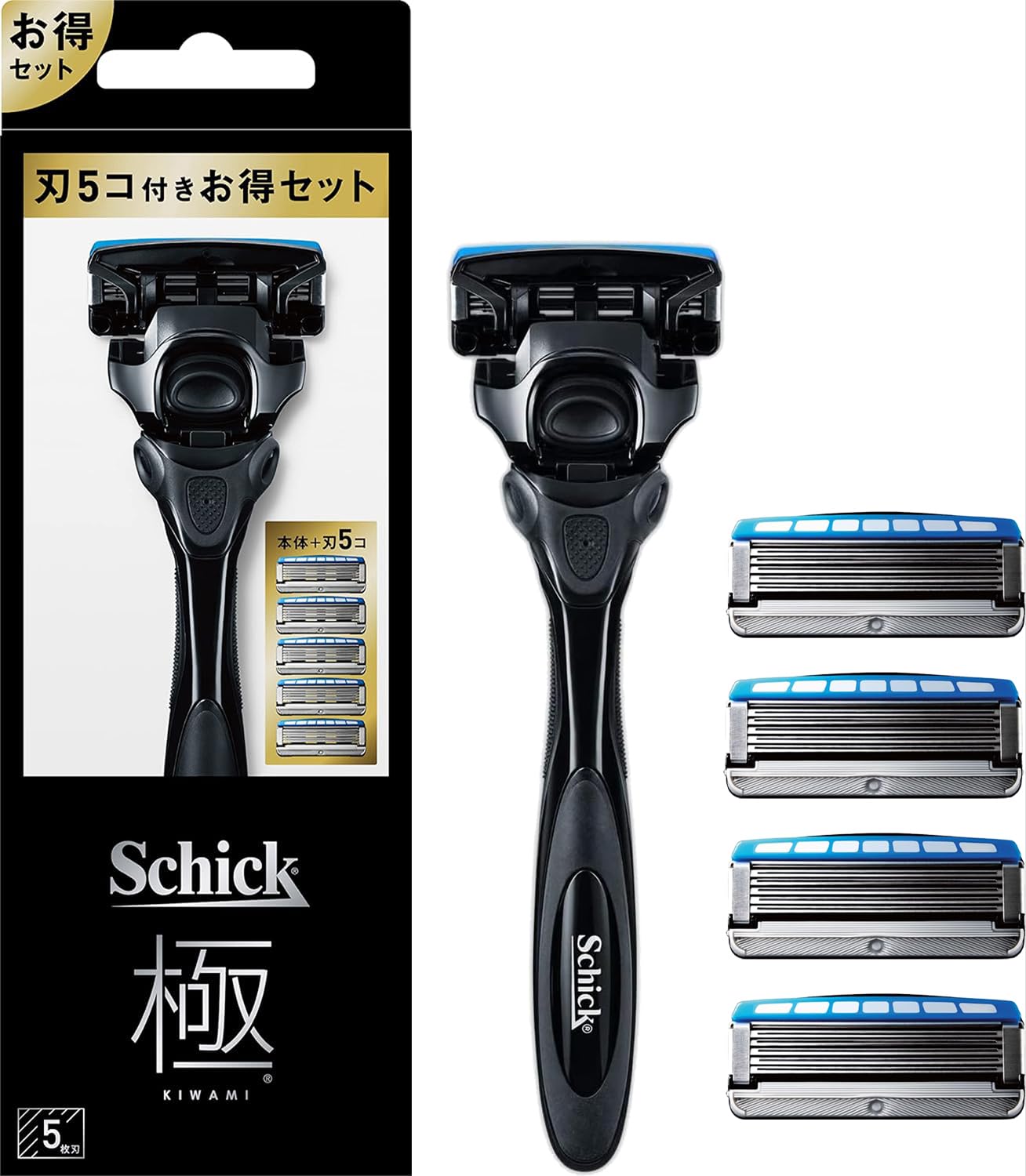 【ブラックフライデー】【53%OFF】【1,769円（定期便1,592円）】 Schick 極 KIWAMI コンボパック(ホルダー(刃付き)+替刃4コ)
