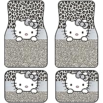 【未使用★2009年製】サンリオ　ハローキティ　マット　フロントマット　ヒョウ① 未使用☆2009年製】サンリオ ハローキティ マット フロント