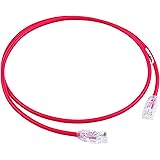 パンドウイット LANケーブル Cat6A 超極細 プロ仕様 3m 赤 UTP28X3MRD