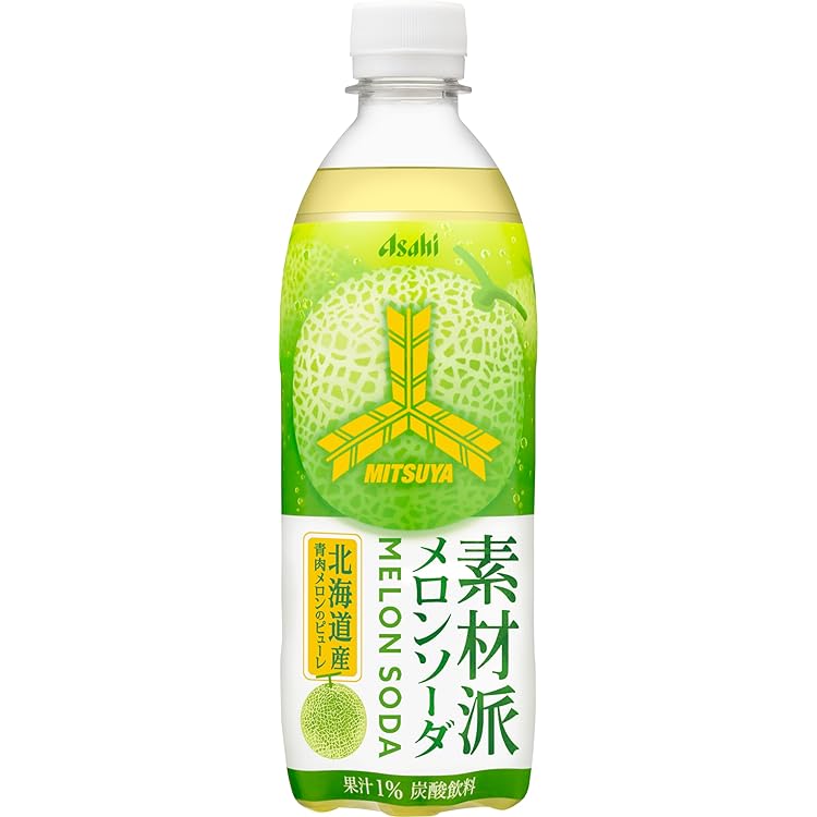 Amazon.co.jp: 北海道搾り 夕張メロンソーダ500ml×24本 : 食品