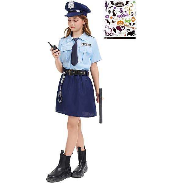 Amazon.co.jp: [Ymgot] ハロウィン ポリス 仮装 子供 婦人警官