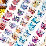 Alideco 6個 マスキングテープ かわいい レトロ シェルライトヘッジフラワー 50mm幅×2m巻 PET 粘着 テープ 広幅 DIY おしゃれ マステ シール(huayuanliba)