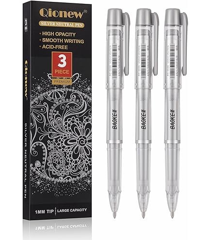 Amazon | Dyvicl シルバーゲルペン 0.8mm ファインペン ゲルインクペン