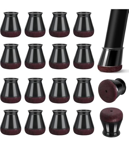 Amazon.co.jp: uxcell パイプキャップ 16mm内径 椅子脚のキャップ 床の