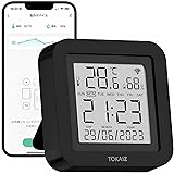 TOKAIZ スマートリモコン アレクサ対応 温度センサー付き スマート家電/学習リモコン スマホ操作 スケジュール 家電コントロール 赤外線家電を管理 エアコン 照明 テレビ 遠隔操作 温湿度計搭載 TSR-S09 (ブラック)
