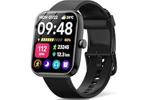 スマートウォッチ【2026新登場・性能進化モデル】iPhone対応 アンドロイド対応 Bluetooth通話機能付き 1.83インチ大画面 SMS/Line通知 Smart Watch 活動量計 腕時計 薄型軽量 ベルト交換可能 スポーツウォッチ 多