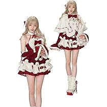 Amazon.co.jp: [コス王国] サンタ コスプレ レディース 衣装、ロリータ