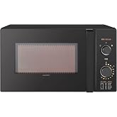 コンフィー(COMFEE') 電子レンジ 17L ターンテーブル 単機能 光るダイヤル式 全国対応 簡単操作 一人暮らし/家庭向/お年寄り CF-AM202-BK 【メーカー保証2年】 ブラック ヘルツフリー