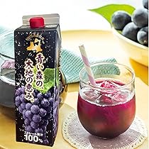 Amazon.co.jp: ぶどうジュース 紙パック 1L 4本入り 無添加