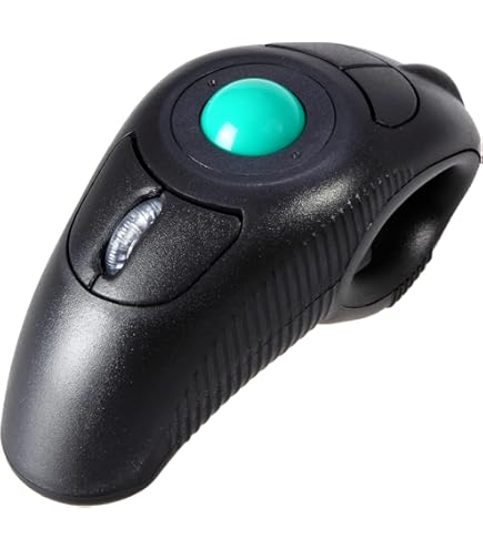 Amazon | YUMQUA y-01ポータブル指Hand Held 4d USBミニトラックボール