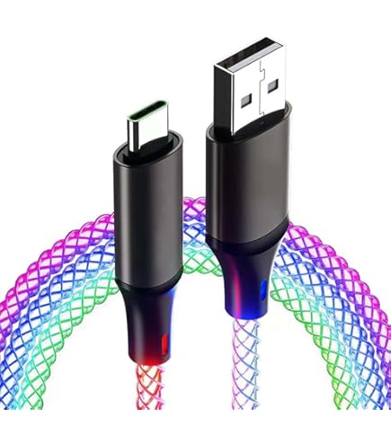 ⭐iPhone用光る充電器⭐ Amazon.co.jp: Le tide マルチ3イン1 LED流れる光る充電ケーブル