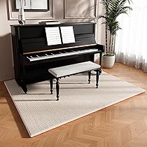 Amazon.co.jp: ピアノ用マット 長方形 ピアノの防音絨毯 電子