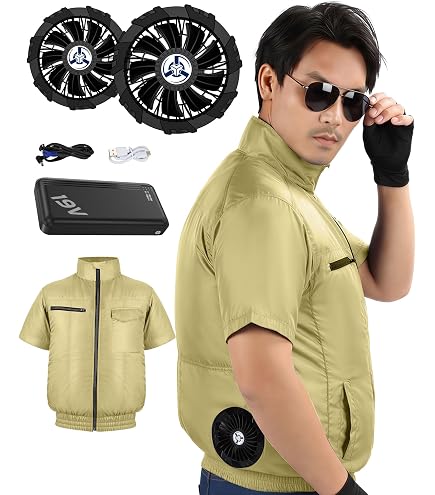 Amazon.co.jp: [XINMIRAI] 空調作業服 ファンバッテリーセット【2026 