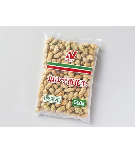 Amazon | ニチレイ 塩ゆで落花生 500g【冷凍】 | ニチレイフーズ