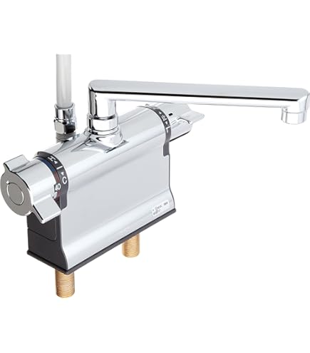 Amazon | KVK デッキ形サーモスタット式シャワー混合水栓 KF3011T