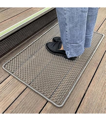 Amazon | 玄関マット 屋外 全天候用ドアマット 泥落とし ワイヤー