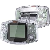 IPS対応 アップグレード eXtremeRate クリア交換用シェルフルハウジングカバー ボタン付き ゲームボーイ アドバンスGBA用 – IPSと標準液晶ディスプレイの両方に対応 – コンソール&IPSスクリーンは含まれていません