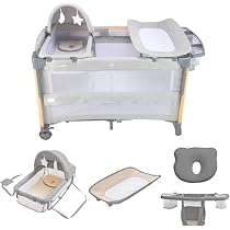 Amazon.co.jp: GU MODE ベビーベッド コンバーチブルベビーベッド 多