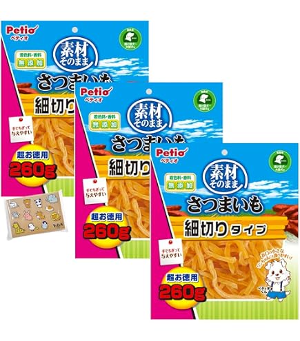 Amazon.co.jp: ペティオ 素材そのまま さつまいも 細切りタイプ 超お