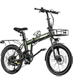 EENOURディスクMTB折り畳み電動アシスト自転車20インチ動作確認済 電動