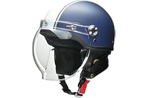 リード工業 バイクヘルメット ハーフ CROSS バブルシールド付き CR-760