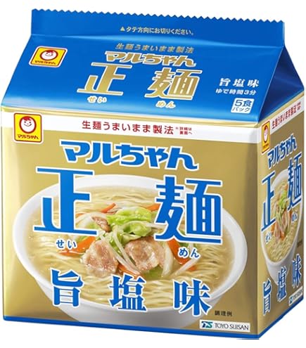 Amazon.co.jp: 《ケース》 東洋水産 マルちゃん正麺 旨塩味 5食パック