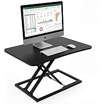 Amazon | スタンディングデスク 卓上 SHUWEI 天板サイズ73×47cm ガス圧
