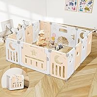 Amazon.co.jp: BabyGoo 遊べて楽しい 窓付き ベビーサークル