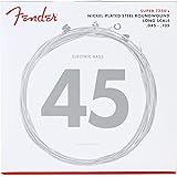 Fender エレキベース弦 7250 Bass Strings, Nickel Plated Steel, Long Scale, 7250M .045-.105