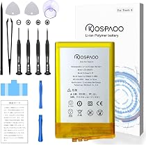 Amazon | KOSPAOO for iPod Touch 4th Gen バッテリー 第4世代 交換