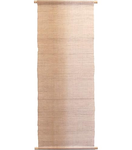 Amazon.co.jp: 麻のタペストリー 無地 生成り W45xH120cm【四十