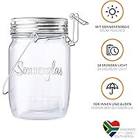 【公式】(ソネングラス) SONNENGLAS® 250ml Mini | ビン型 ソーラーライト | メイソンジャー ソーラー 太陽光 シンプル おしゃれ | インテリア キャンプ ギフト