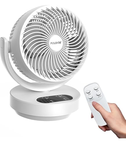 Amazon | Qurra サーキュレーター dcモーター 静音 360度首振り 首振り