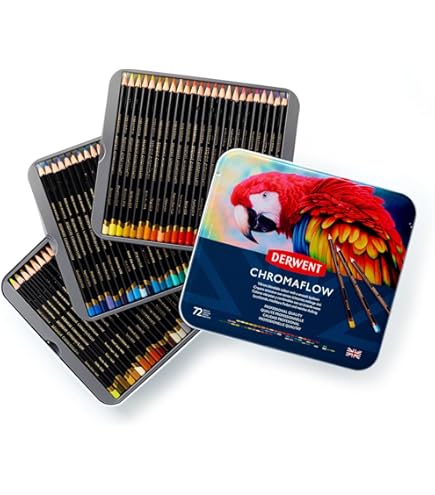 Amazon | Derwent 72 Pastel Pencil Metal Tin Set by Derwent