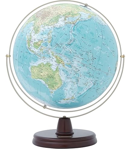 Amazon | 渡辺教具製作所 地球儀 リブラ 卓上 木台 3052 | 地球儀