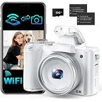 Amazon | 8K デジカメ 8800万画素 スマホに送れる デジタルカメラ wifi 