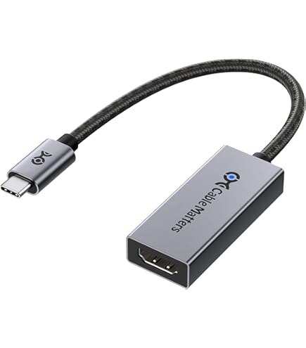 Cable Matters 48Gbps USB C HDMI 2.1アダプタ Thunderbolt 4/5対応