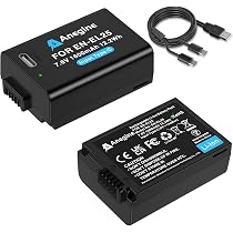 Amazon | Anegine EN-EL25 直接充電バッテリー 1600mAh 2個セットEN