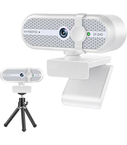 Amazon.co.jp: ホワイトウェブカメラ 1080P30fps360°回転ウェブカメラ