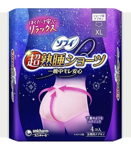 Amazon | ユニ・チャーム ソフィ超熟睡ショーツオーガニックコットンML